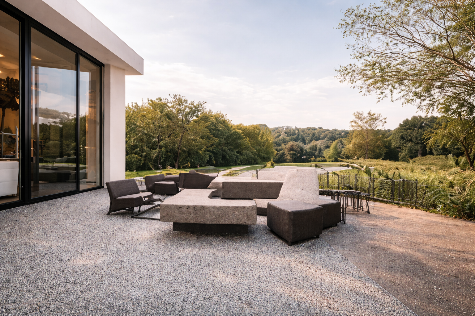 Terrazzo kleursamples en materialen